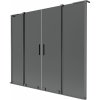 Mexen Velar L Duo vaňová zástenka 2-krídlová posuvná 180 x 150 cm, grafit, gun metal - 896-180-003-42-95