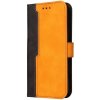 Peňaženkové puzdro Stitching čierno-oranžové – Infinix Smart 6