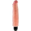 King cock - 17.8 cm vibrating stiffy flesh