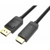 Video kábel Vention 4K DisplayPort (DP) do HDMI Cable 1.5M Black (HAGBG)