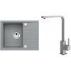 Alveus SET A20157 Concrete 81 SETA20157 - Drez Granitový Intermezzo 30 - 620x480mm, vanička 330x405x200mm + bateria Afra