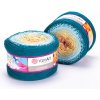 Yarn Art příze Flowers 270 růžová, slunečnicová, modrá, petrol