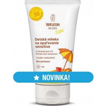 Weleda Sensitive detské mlieko na opaľovanie SPF30 150 ml od 15,74 € -  Heureka.sk