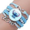 Náramok Love Stitch svetlo modrý/ružový Modrá