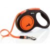 FLEXI Vodítko New Neon M pásik 5 m oranžové