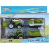 2-play 2-dielný traktor a kombajn s 2 prívesmi, 24 cm