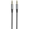 SWISSTEN AUDIO KABEL TEXTILE JACK (samec) / JACK (samec) 1,5 M ČERNÝ (nahrazuje 73501101) 73501215