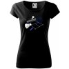 Bedminton - ihrisko - Dámske tričko Pure - 2XL ( Čierna )