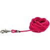 Trixie stopovacie vodítko okrúhle, vypúšťacia karabína, S-L: 20 metrov x 6 mm - fuchsia