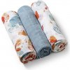BABYONO Plienky mušelínové Super soft 3 ks - modrá 348-07-BO