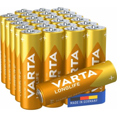 Jednorazová batéria VARTA alkalická batéria Longlife AA 24 ks (4106301124)