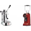 La Pavoni Professional Lusso + Eureka Helios 75, ferrari red