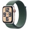 Apple Watch SE GPS + Cellular 44mm Hviezdne biele hliníkové puzdro s Jazerne zeleným Športovým remienkom - MXGV3QC/A