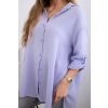Fashionweek košelová blúzka z ľahkej a príjemnej bavlny K65622 lilac