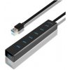 AXAGON HUE-SA7BP, 7x USB3.0 ALU CHARGING hub vč. AC adapteru