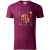 Bitcoin logo s grafmi - Tričko z organickej bavlny - L ( Fuchsiová )