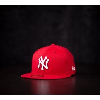 New Era 39thirty MLB League Basic NY Yankees Scarlet White