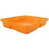 Plastová záchytná vaňa bez roštu, 805 x 640 mm, kapacita 60 l - Manutan Expert