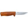 Helle HE-201049 Fossekallen 12C27 outdoorový nôž 8,9 cm, drevo kučeravej brezy, kožené puzdro