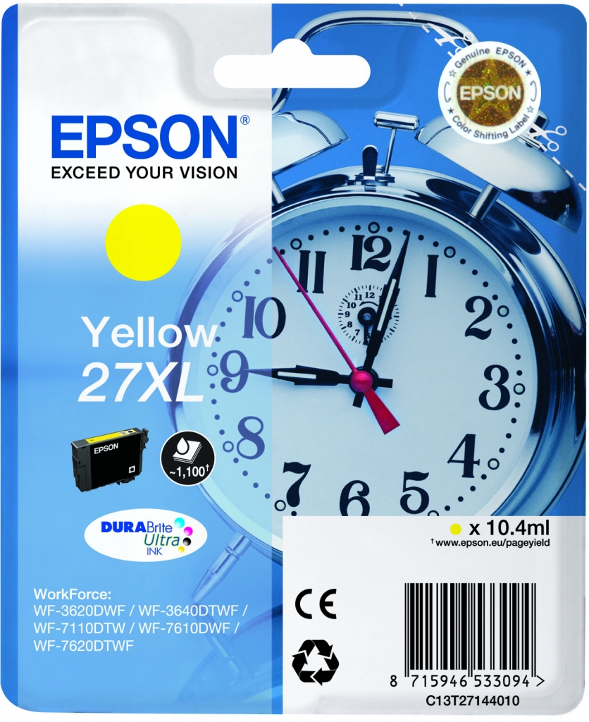 Epson 27XL Yellow - originálny