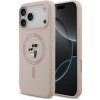 Karl Lagerfeld Liquid Silicone Karl and Choupette MagSafe Zadní Kryt pro iPhone 17 Pro Max Pink