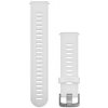 Remienok Garmin řemínek Quick Release 20mm, silikonový bílý, stříbrná přezka 010-11251-1P
