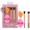 REAL TECHNIQUES SADA ŠTETCOV NA MAKE-UP 242 444 + HÚBKA NA MAKE-UP BEAUTY BLENDER X2