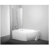 Ravak CVSK1 Rosa 160 / 170 L vaňová zástena , white + Transparent , ľavá 7QLS0100Y1