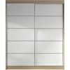 Signal Šatníková skriňa LINO IV šírka 120 cm - dub sonoma/biela