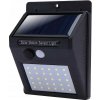 Solárna lampa 30 LED smd, snímač pohybu súmraku