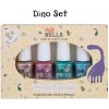 Miss Nella - Sada detských zlupovacích lakov - Dino Set