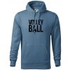Volleyball nápis - Mikina pánska Cape s kapucňou - 2XL ( Denim )