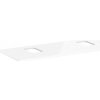 Hansgrohe Xelu Q doska 136 x 55 x 1,6 cm biela vysoký lesk 54125050