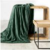 Mondo Italia Deka z mikrovlákna s 3D efektom Cindy2 tmavozelená Zelená 170x210 cm