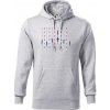 Plavecký bazén žralok - Mikina pánska Cape s kapucňou - 5XL ( Svetlosivý melír )