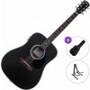 Pasadena PD-100E SET Black Elektroakustická gitara Dreadnought