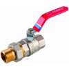 FERRO Plnoprietokový guľový kohút s armatúrou, páka ŠM 1/2“ KFPS11