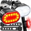 LAMPY NA BICYKEL, PREDNÉ A ZADNÉ LED, AKUMULÁTOROVÉ, SADA