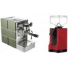 Stone Espresso Mine Green + Eureka Mignon Silenzio, BL ferrari red