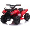 Beneo Elektrická štvorkolka MINI 6V MP3 prehrávač so vstupom USB/AUX 1 X 25W motor 6V/4Ah batéria predná svetlá červená