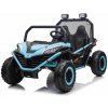 JOKO Elektrické autíčko Buggy FASTER 4x4 2x150W, DVOJMIESTNE kožené sedadlo, nosnosť 60kg, penové kolesá, FM rádio, modré