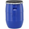 Plastový sud 60 l s kovovou objímkou, modrý