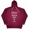 Mikina Nirvana - In Utero Outline, Unisex,Červená,XL