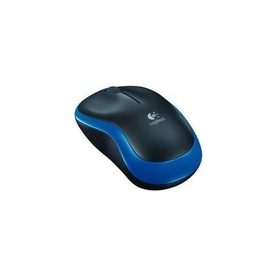 Logitech myš Wireless Mouse M185 / optická / 3 tlačidlá / modrá-čierna (910-002236)
