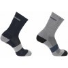 Ponožky Salomon Evasion Crew 2-Pack - blue nights/monument