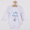NEW BABY Body s potlačou New Baby Môj dedo je jednotka - darčekové balenie Veľ. 62