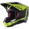 ALPINESTARS prilba S-M5 BEAM, ALPINESTARS (čierna antracit/žlutá fluo lesklá)