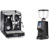 La Pavoni Cellini Classic, black + Eureka Atom Specialty 65, black