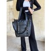 Laura Biaggi prešívaná kabelka na rameno DX-KB-43-black stripsNEW Čierna