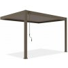 Gutroof ELEGANCE WALL hliníková pergola 3 x 4 m, taupe